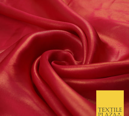 36 COLOURS - Fine Silky Metallic Foil Shimmer Satin Georgette Dress Fabric Drape