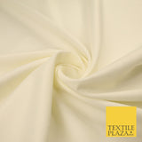 16 COLOURS - Plain Soft Smooth Crisp 100% Polyester Dress Fabric Suiting Craft