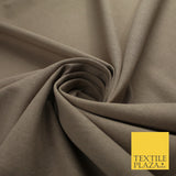 OVER 20 COLOURS - Plain Soft LINEN LOOK 100% Polyester Fabric Dress Craft 54"