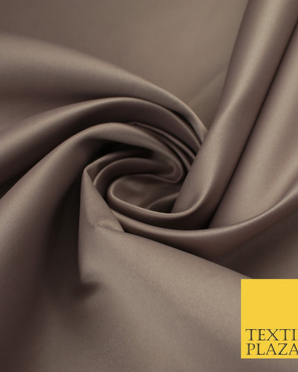 46 COLOURS Premium Plain Smooth Heavy Matt Duchess Bridal Satin Fabric Dress 60"