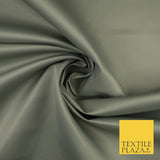 46 COLOURS Premium Plain Smooth Heavy Matt Duchess Bridal Satin Fabric Dress 60"