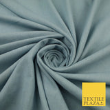 OVER 20 COLOURS - Plain Soft LINEN LOOK 100% Polyester Fabric Dress Craft 54"