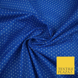 Spotted Polka PIN DOT Printed Poly Cotton Fabric Polycotton Dress Mask 6 COLOURS