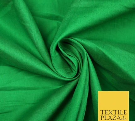PREMIUM POPLIN 100% PURE COTTON SOLID PLAIN DYED FABRIC DRESS CRAFT MATERIAL 59"
