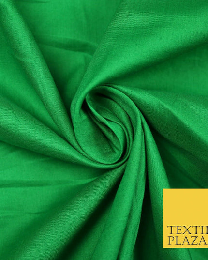PREMIUM POPLIN 100% PURE COTTON SOLID PLAIN DYED FABRIC DRESS CRAFT MATERIAL 59"