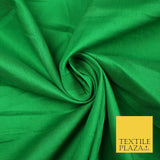 PREMIUM POPLIN 100% PURE COTTON SOLID PLAIN DYED FABRIC DRESS CRAFT MATERIAL 59"