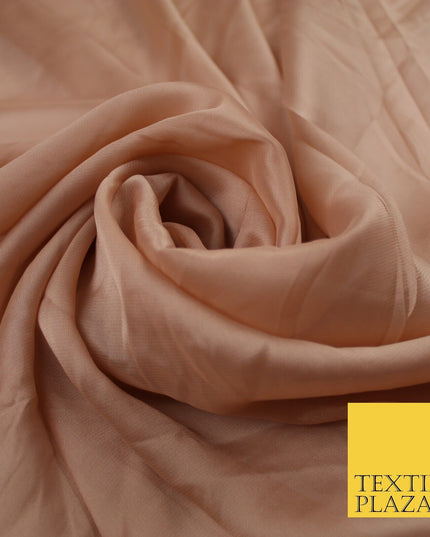 4 COLOURS Semi-Sheer Chiffon Georgette Fabric Bridal Dress Craft 47" Wide