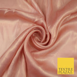 36 COLOURS - Fine Silky Metallic Foil Shimmer Satin Georgette Dress Fabric Drape