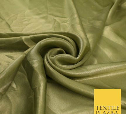 36 COLOURS - Fine Silky Metallic Foil Shimmer Satin Georgette Dress Fabric Drape