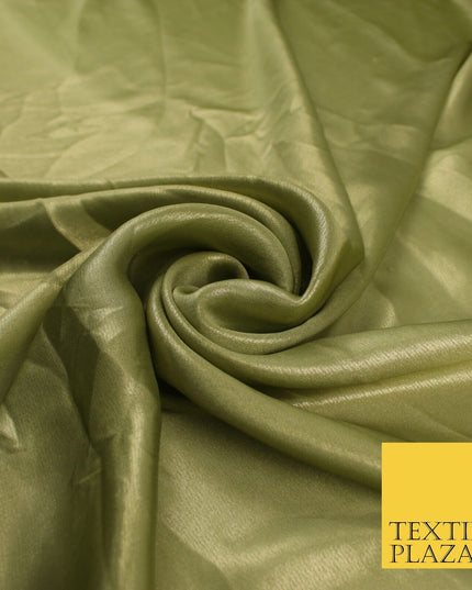 36 COLOURS - Fine Silky Metallic Foil Shimmer Satin Georgette Dress Fabric Drape