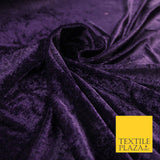 OVER 25 COLOURS Soft Plain Stretch Velvet Velour Fabric Material Dress Craft 58"