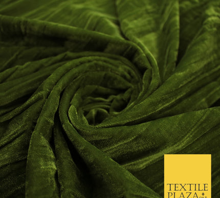 8 COLOURS - Pleated Soft Micro Velvet Fabric Dress Craft Material 45" Wide