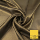 36 COLOURS - Fine Silky Metallic Foil Shimmer Satin Georgette Dress Fabric Drape