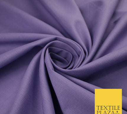 30 COLOURS - Plain Smooth Cotton Square Soft Fabric Dress Material Decor 56"