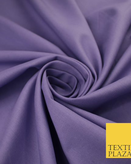 30 COLOURS - Plain Smooth Cotton Square Soft Fabric Dress Material Decor 56"