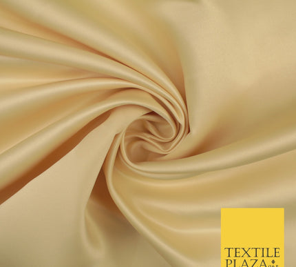 46 COLOURS Premium Plain Smooth Heavy Matt Duchess Bridal Satin Fabric Dress 60"