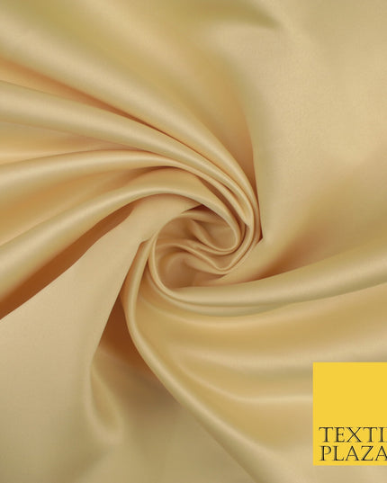46 COLOURS Premium Plain Smooth Heavy Matt Duchess Bridal Satin Fabric Dress 60"