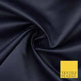 46 COLOURS Premium Plain Smooth Heavy Matt Duchess Bridal Satin Fabric Dress 60"
