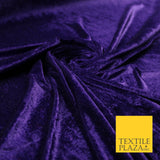 OVER 25 COLOURS Soft Plain Stretch Velvet Velour Fabric Material Dress Craft 58"