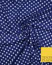 Navy Indigo Blue and White Spotted Dotted 2712 / 1 Metre