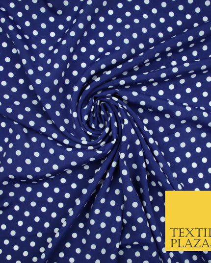 5mm Small Polka Dot Spot Printed Crepe Spotted Dotted Polyester Dress Fabric 58"