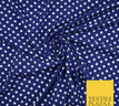 Navy Indigo Blue and White Spotted Dotted 2712 / 1 Metre