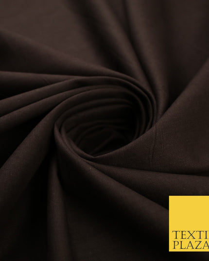 30 COLOURS - Plain Smooth Cotton Square Soft Fabric Dress Material Decor 56"