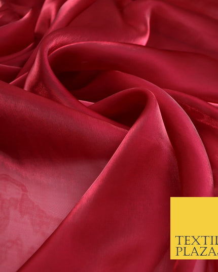 22 COLOURS - Soft Crystal Organza Shimmer Sheer Voile Draping Veil Dress Fabric