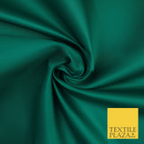 46 COLOURS Premium Plain Smooth Heavy Matt Duchess Bridal Satin Fabric Dress 60"
