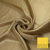 36 COLOURS - Fine Silky Metallic Foil Shimmer Satin Georgette Dress Fabric Drape