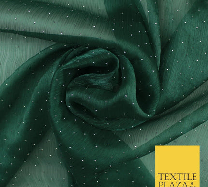 13 COLOURS Premium Dew Drop Crush Organza Bridal Wedding Dance Dress Fabric 57"