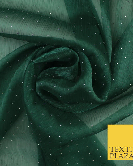 13 COLOURS Premium Dew Drop Crush Organza Bridal Wedding Dance Dress Fabric 57"