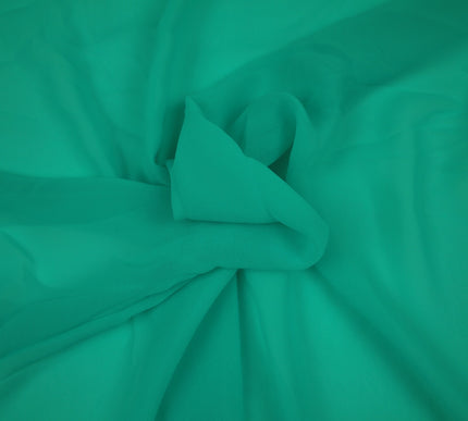 OVER 25 COLOURS Premium Plain Dyed Chiffon Fine Soft Georgette Dress Sari Fabric