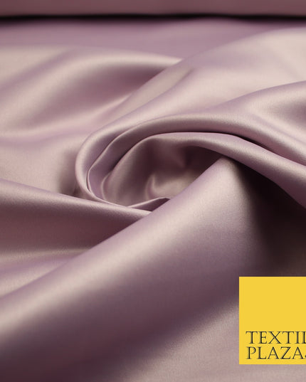 46 COLOURS Premium Plain Smooth Heavy Matt Duchess Bridal Satin Fabric Dress 60"