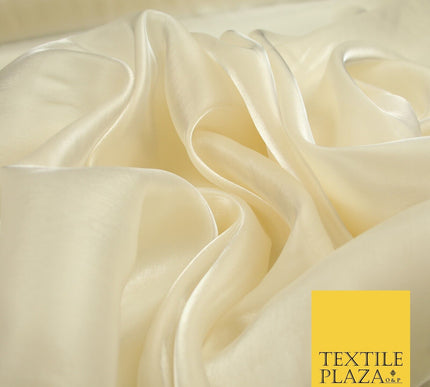 22 COLOURS - Soft Crystal Organza Shimmer Sheer Voile Draping Veil Dress Fabric