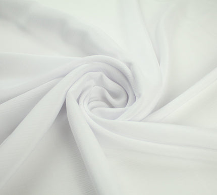 OVER 20 COLOURS - Premium Plain Dyed Yoryu Satin Crinkle Effect Dress Fabric 59″