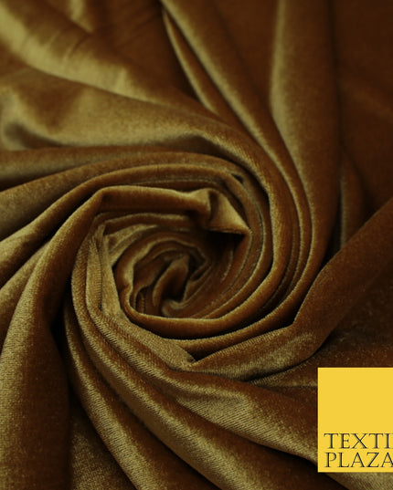 17 COLOURS LUXURY Plush Plain Stretch Velvet Velour Fabric Material Craft 58" D
