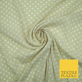 5mm Small Polka Dot Spot Printed Crepe Spotted Dotted Polyester Dress Fabric 58"