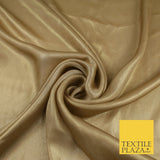 36 COLOURS - Fine Silky Metallic Foil Shimmer Satin Georgette Dress Fabric Drape
