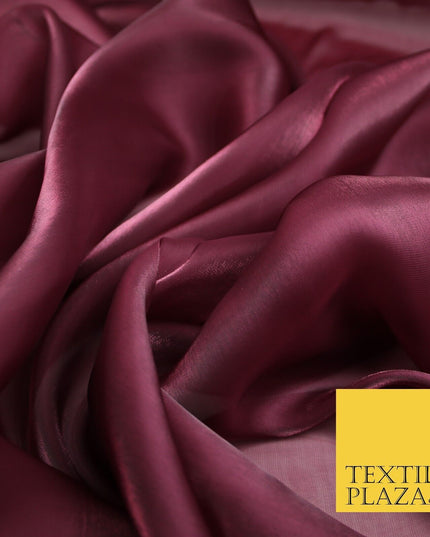 22 COLOURS - Soft Crystal Organza Shimmer Sheer Voile Draping Veil Dress Fabric