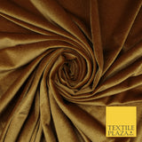 17 COLOURS LUXURY Plush Plain Stretch Velvet Velour Fabric Material Craft 58" D