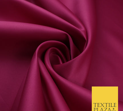 46 COLOURS Premium Plain Smooth Heavy Matt Duchess Bridal Satin Fabric Dress 60"