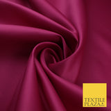 46 COLOURS Premium Plain Smooth Heavy Matt Duchess Bridal Satin Fabric Dress 60"
