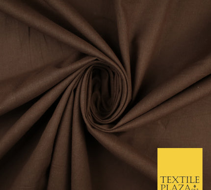 30 COLOURS - Plain Smooth Cotton Square Soft Fabric Dress Material Decor 56"