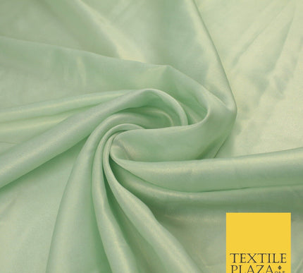 36 COLOURS - Fine Silky Metallic Foil Shimmer Satin Georgette Dress Fabric Drape