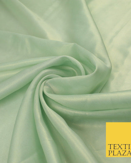 36 COLOURS - Fine Silky Metallic Foil Shimmer Satin Georgette Dress Fabric Drape