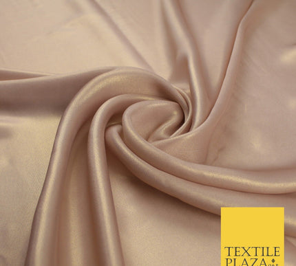 36 COLOURS - Fine Silky Metallic Foil Shimmer Satin Georgette Dress Fabric Drape