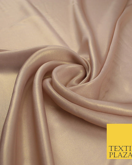 36 COLOURS - Fine Silky Metallic Foil Shimmer Satin Georgette Dress Fabric Drape