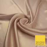 36 COLOURS - Fine Silky Metallic Foil Shimmer Satin Georgette Dress Fabric Drape