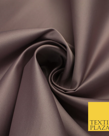 46 COLOURS Premium Plain Smooth Heavy Matt Duchess Bridal Satin Fabric Dress 60"